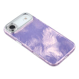 EIDERWOOD iPhone Air Hybrid Plastic Case with Built-in Camera Lens Protection - Foil Pattern / Purple