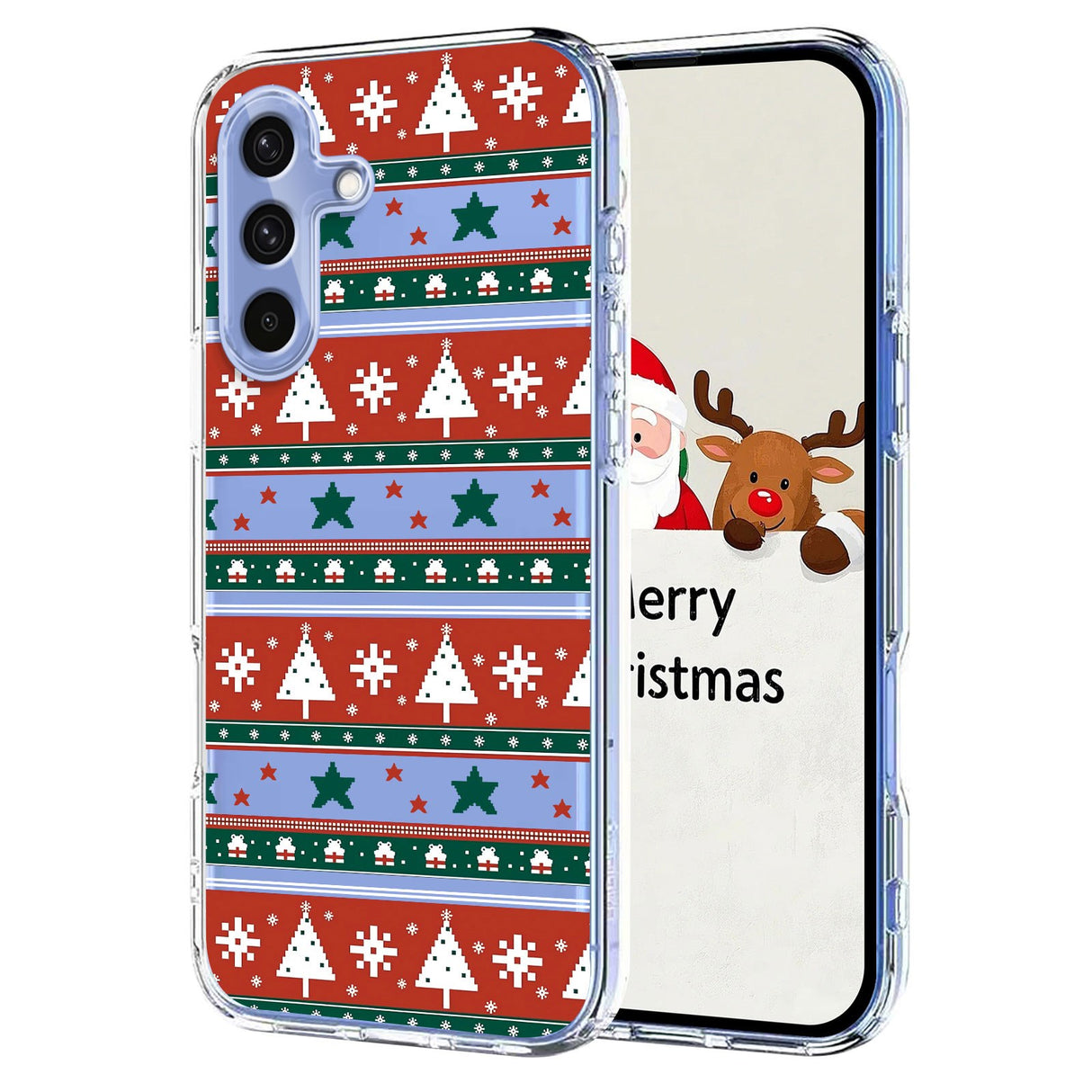 EIDERWOOD Samsung Galaxy A56 (5G) Flexible Plastic Christmas Case with Motif - Transparent / Pattern