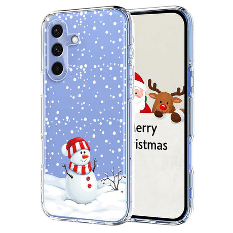 EIDERWOOD Samsung Galaxy A56 (5G) Flexible Plastic Christmas Case with Motif - Transparent / Snowman