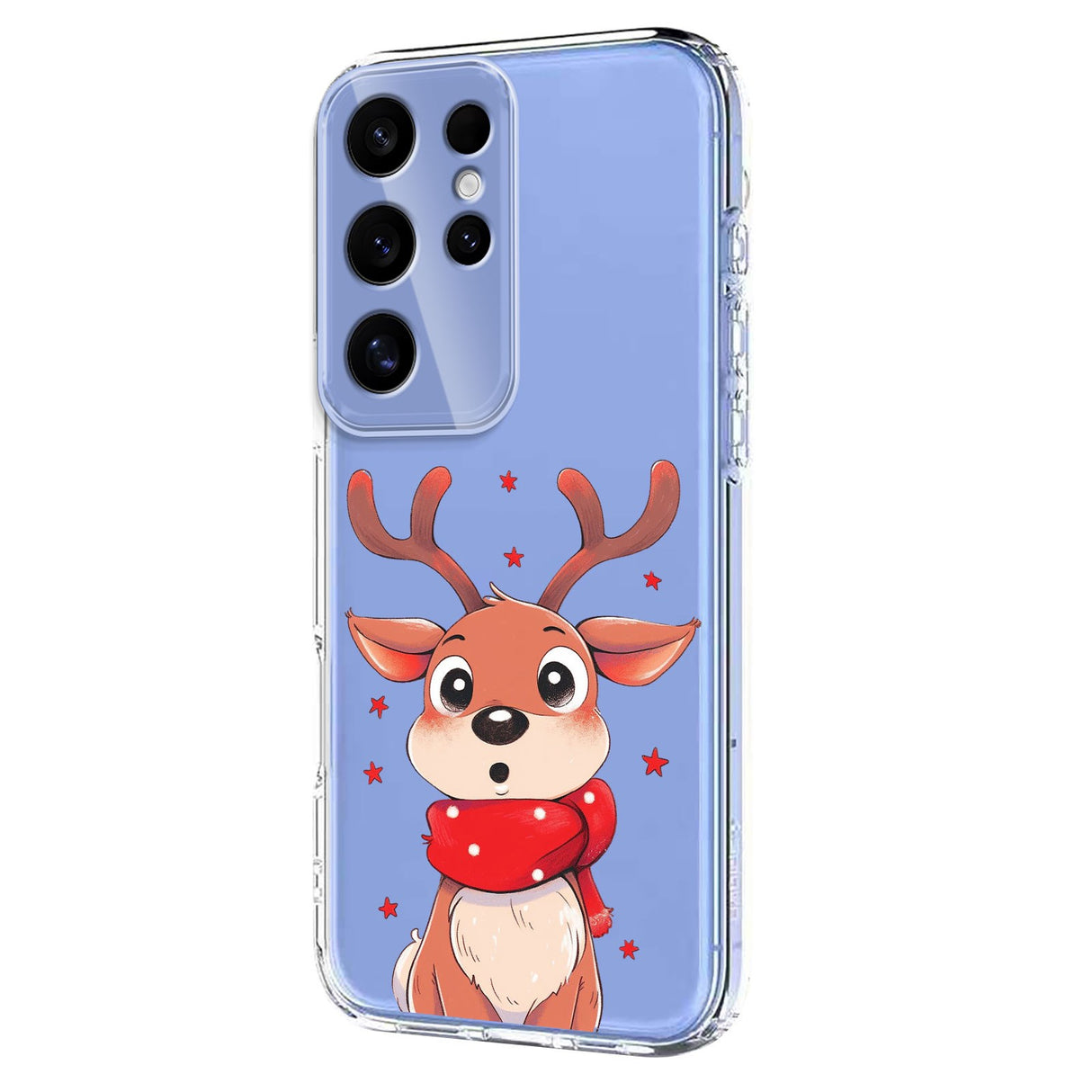 EIDERWOOD Samsung Galaxy S25 Ultra Flexible Plastic Christmas Case with Motif - Transparent / Reindeer