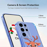 EIDERWOOD Samsung Galaxy S25 Ultra Flexible Plastic Christmas Case with Motif - Transparent / Reindeer