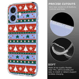 EIDERWOOD iPhone 16 Flexible Plastic Christmas Case with Motif - Transparent / Pattern