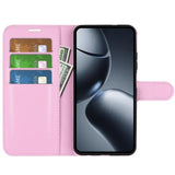 Xiaomi 15T Pro EIDERWOOD Faux Leather Flip Case with Cardholder & Stand Function - Pink