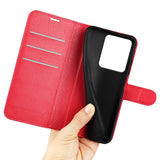 Realme 15 EIDERWOOD Faux Leather Flip Case with Cardholder & Stand Function - Red