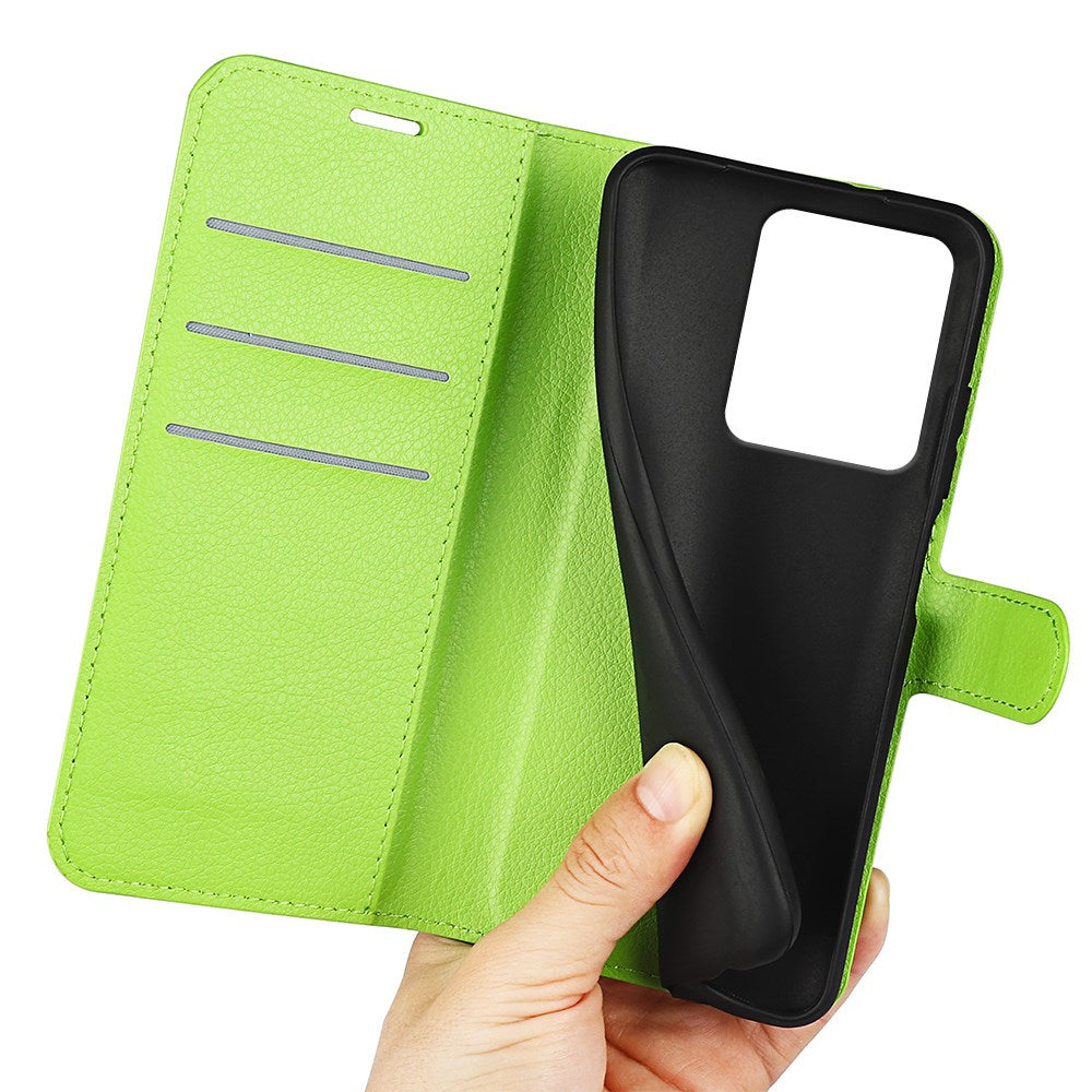 Realme 15 EIDERWOOD Faux Leather Flip Case with Cardholder & Stand Function - Green