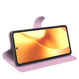 Realme 15 EIDERWOOD Faux Leather Flip Case with Cardholder & Stand Function - Pink