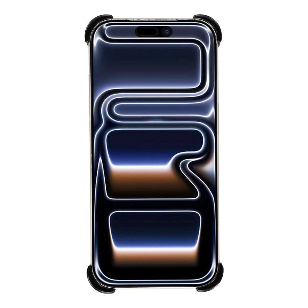 iPhone 17 Pro Two-Piece Metal Bumper Case with Stand & Lens Protector - Black