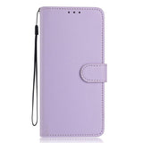 Motorola Moto G86 Power EIDERWOOD Faux Leather Case with Strap & Card Holder - Purple