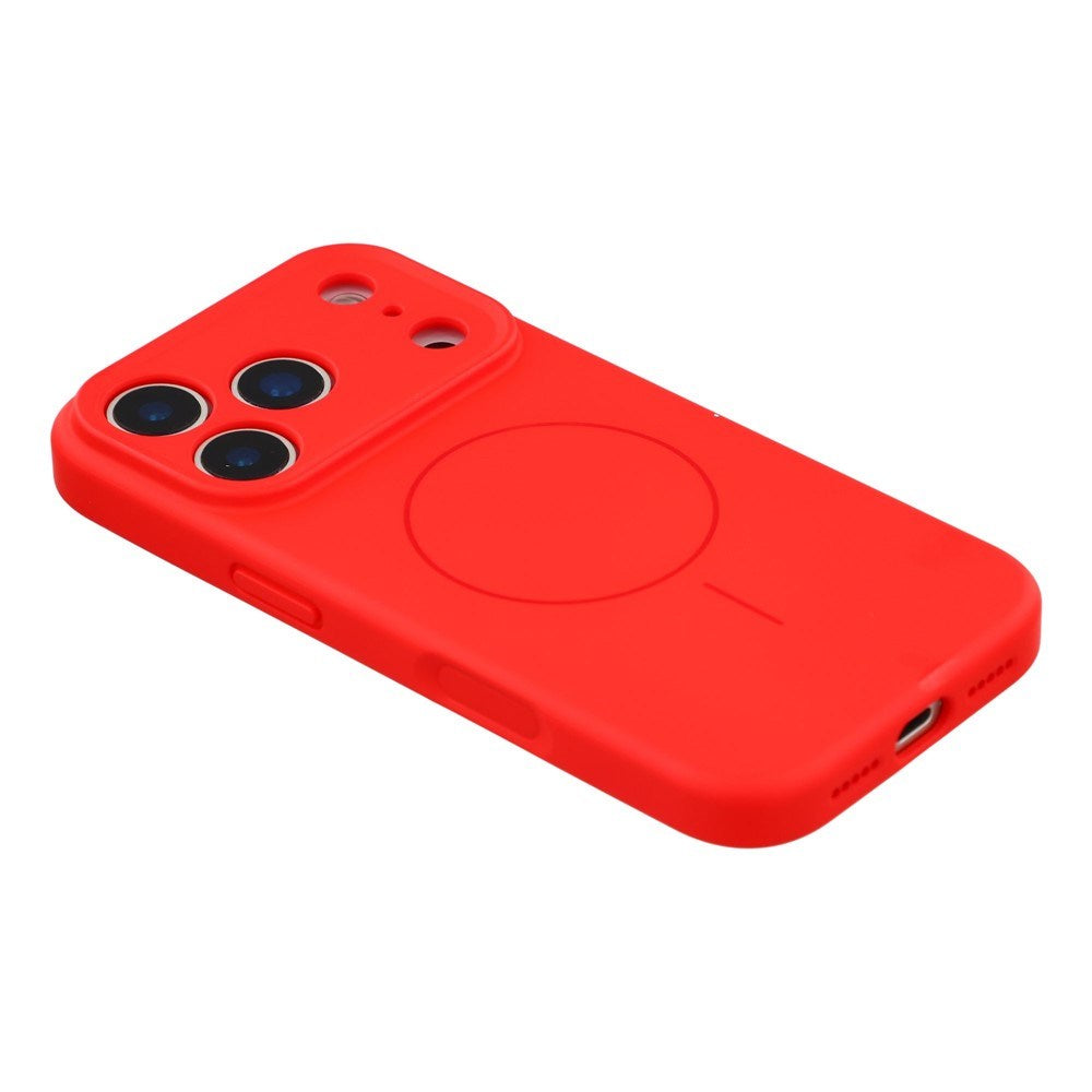 EIDERWOOD iPhone 17 Pro Max Flexible Plastic Case with Lined Inside - MagSafe Compatible - Red