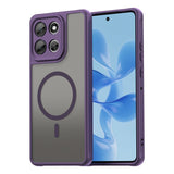 Motorola Moto G86 Power EIDERWOOD Hybrid Plastic Case - MagSafe Compatible - Purple