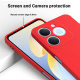 Realme Note 70T EIDERWOOD Lined Silicone Case with Strap - Red