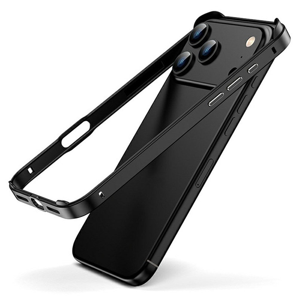 iPhone 17 Pro EIDERWOOD Metal Bumper Case with Reinforced Silicone Corners - Black