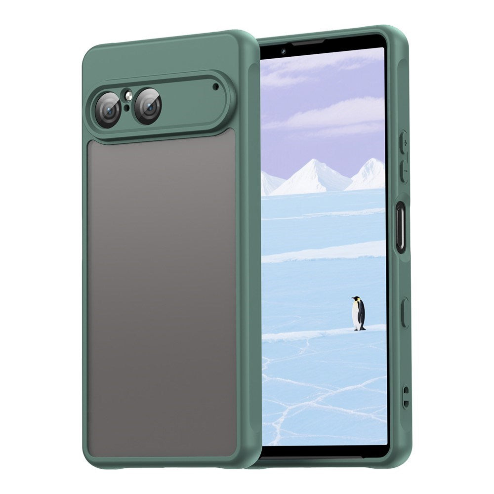EIDERWOOD Sony Xperia 10 VII Matte Hybrid Case - Transparent / Green