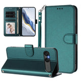 EIDERWOOD Sony Xperia 10 VII Faux Leather Flip Case with Card Holder & Strap - Green