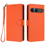 EIDERWOOD Sony Xperia 10 VII Faux Leather Flip Case with Card Holder & Strap - Orange