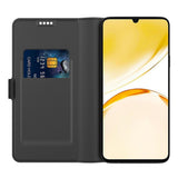Realme Note 70T EIDERWOOD Faux Leather Flip Case with Card Holder & Stand Function - Black