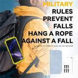 iPhone 18 Pro / 17 Pro R-JUST Hybrid Rugged Case with Built-In Screen Protector & Kickstand - Yellow