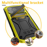 iPhone 18 Pro / 17 Pro R-JUST Hybrid Rugged Case with Built-In Screen Protector & Kickstand - Yellow