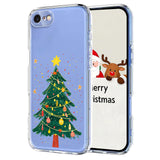EIDERWOOD iPhone SE (2022 / 2020) / 8 / 7 Flexible Plastic Christmas Case with Motif - Transparent / Christmas Tree
