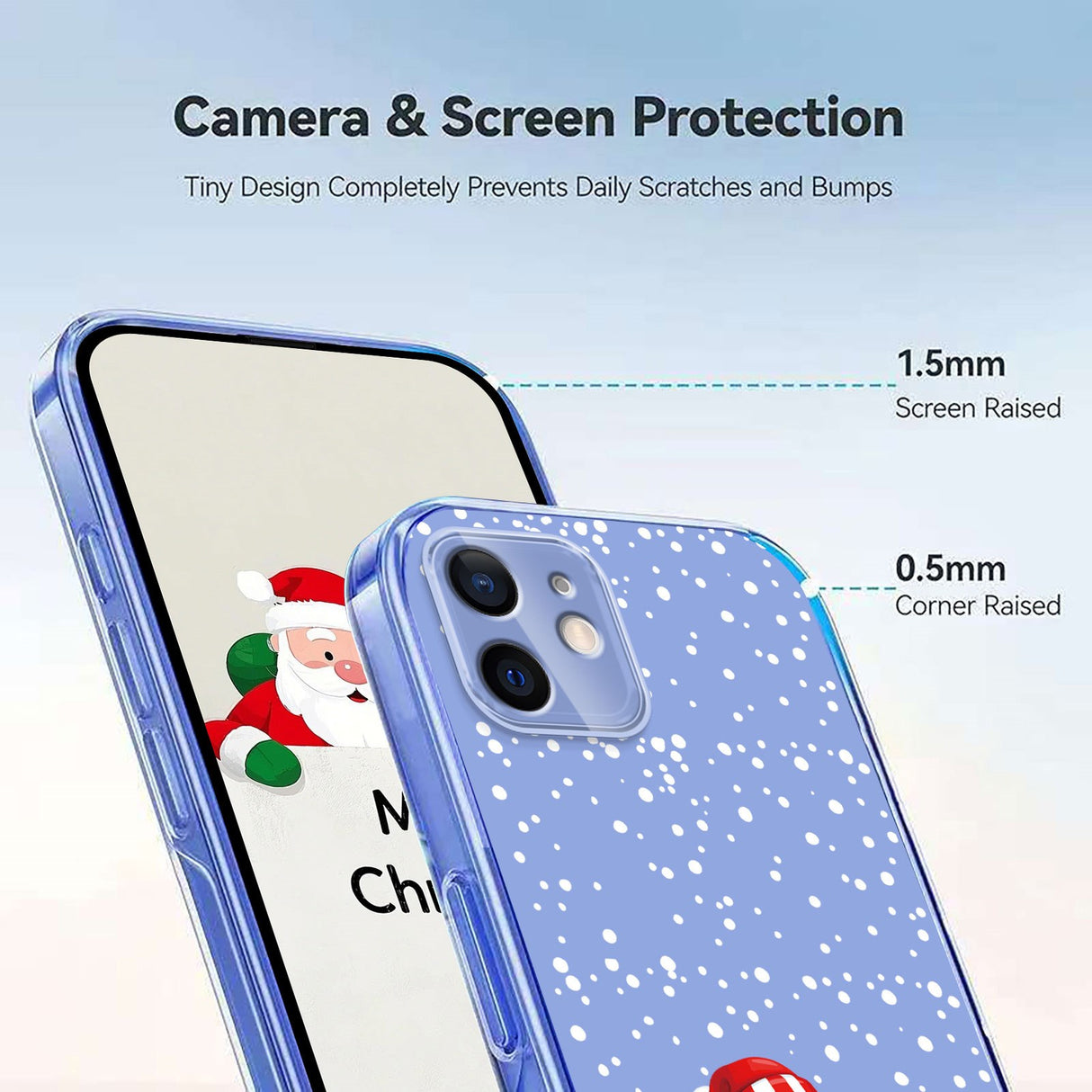 EIDERWOOD iPhone 11 Flexible Plastic Christmas Case with Motif - Transparent / Snowman