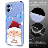 EIDERWOOD iPhone 11 Flexible Plastic Christmas Case with Motif - Transparent / Santa Claus