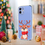 EIDERWOOD iPhone 12 / 12 Pro Flexible Plastic Christmas Case with Motif - Transparent / Reindeer