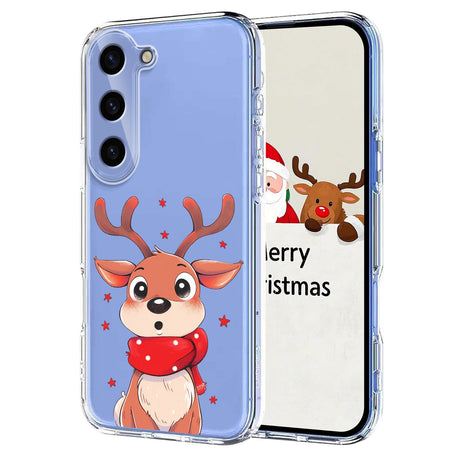 EIDERWOOD Samsung Galaxy S25+ (Plus) / S24+ (Plus) Flexible Plastic Christmas Case with Motif - Transparent / Reindeer