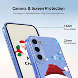 EIDERWOOD Samsung Galaxy S25+ (Plus) / S24+ (Plus) Flexible Plastic Christmas Case with Motif - Transparent / Santa Claus