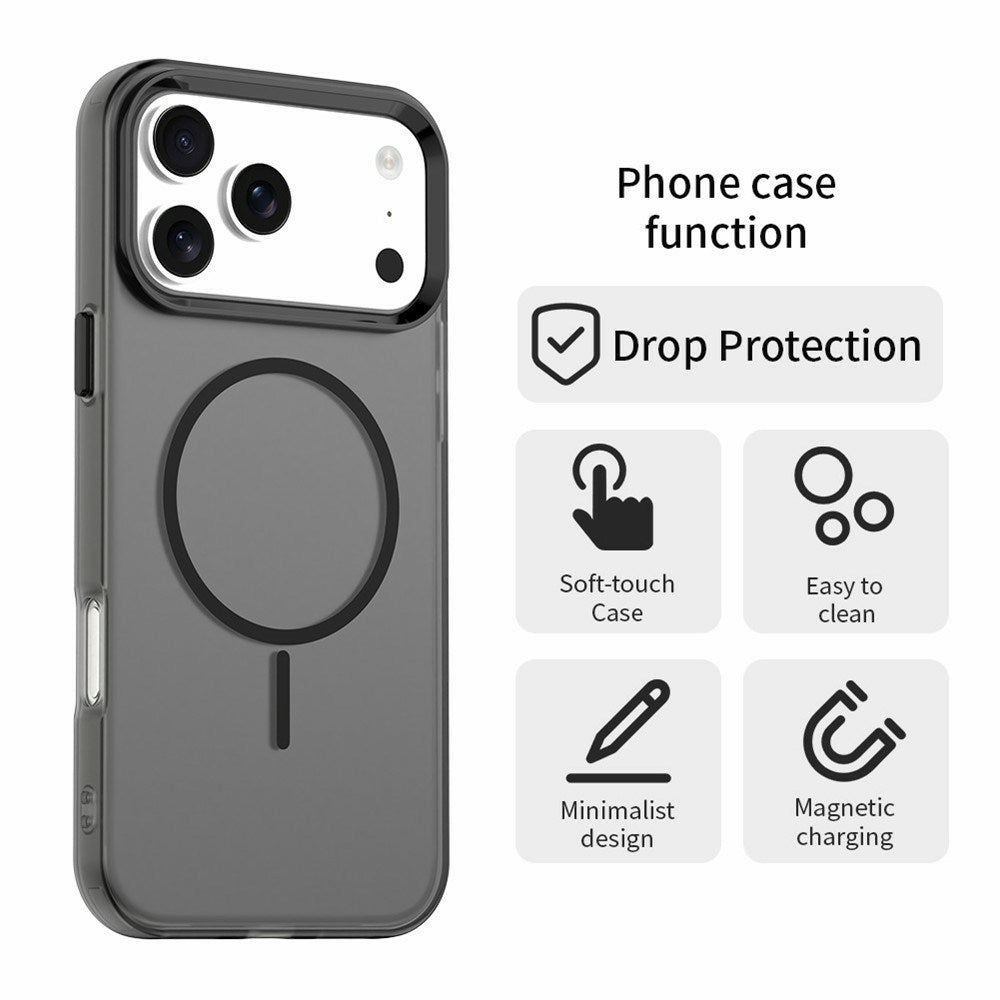 iPhone 18 Pro / 17 Pro EIDERWOOD Hybrid Plastic Case - MagSafe Compatible - Black