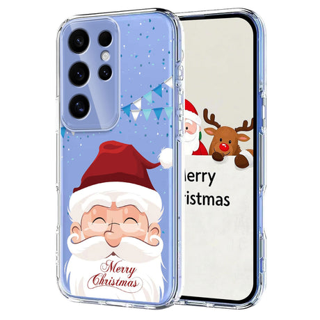 EIDERWOOD Samsung Galaxy S24 Ultra Flexible Plastic Christmas Case with Motif - Transparent / Santa Claus
