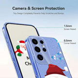 EIDERWOOD Samsung Galaxy S24 Ultra Flexible Plastic Christmas Case with Motif - Transparent / Santa Claus