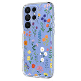 Samsung Galaxy S26 Ultra EIDERWOOD Flexible Plastic Case with Pattern - Transparent / Wild Flowers