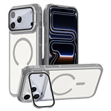 iPhone 18 Pro / 17 Pro EIDERWOOD Hybrid Plastic Case with Camera Case & Stand Function - MagSafe Compatible - Grey