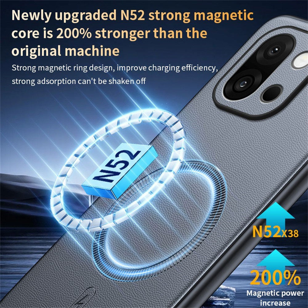 EIDERWOOD OnePlus 15 Hybrid Plastic Case with Faux Leather - MagSafe Compatible - Green