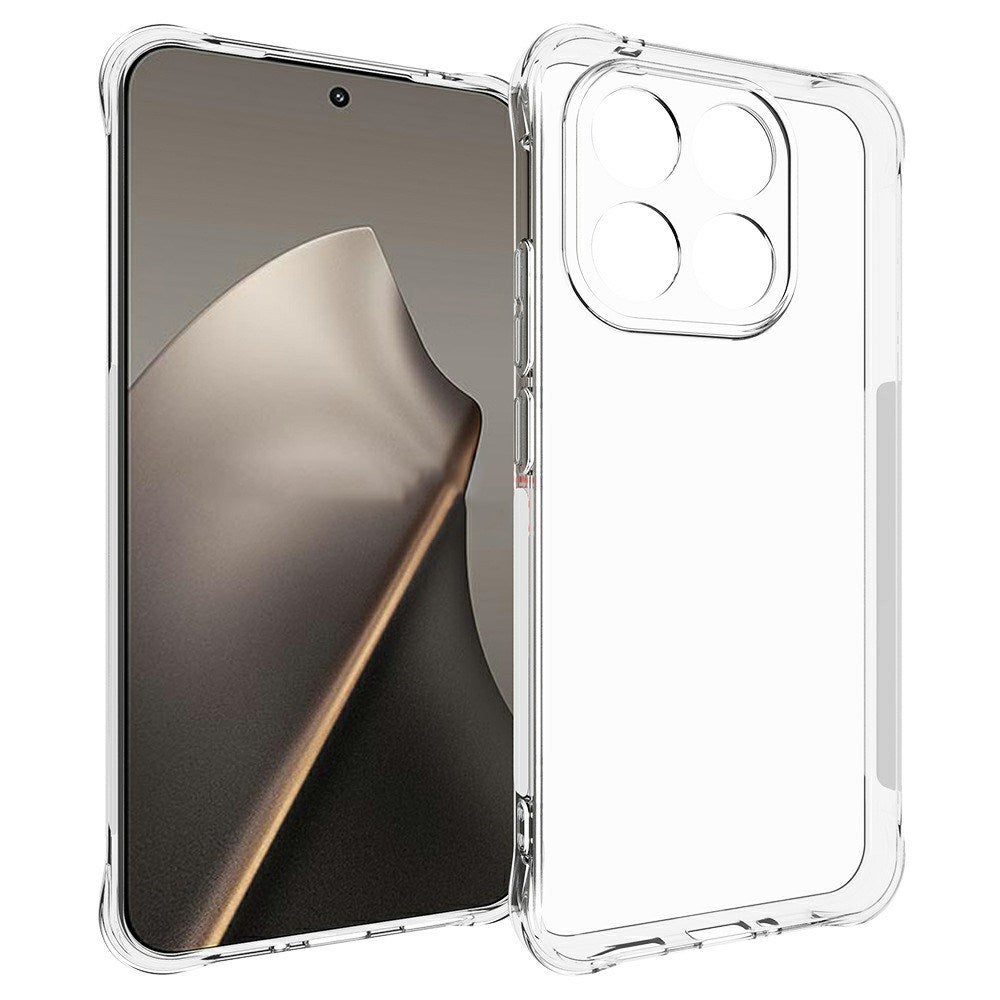 Xiaomi 15T EIDERWOOD Flexible Plastic Case with Shock-Absorbing Corners - Transparent