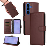 Samsung Galaxy S26 / S26 Pro EIDERWOOD Faux Leather Flip Case with Strap - Brown