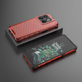 OnePlus 10T Hybrid Case - Honeycomb Red