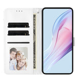 EIDERWOOD iPhone 17 Faux Leather Flip Case w. Polka Design - White