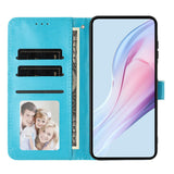 EIDERWOOD iPhone 17 Faux Leather Flip Case w. Polka Design - Blue