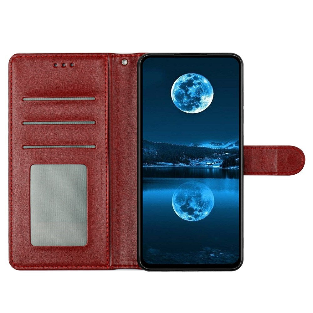 Samsung Galaxy S26 Ultra EIDERWOOD Leather Case with Strap & Card Holder - Red