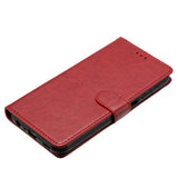 Samsung Galaxy S26 Ultra EIDERWOOD Leather Case with Strap & Card Holder - Red
