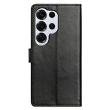 Samsung Galaxy S26 Ultra EIDERWOOD Leather Case with Strap & Card Holder - Black