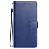 Samsung Galaxy S26 Ultra EIDERWOOD Leather Case with Strap & Card Holder - Blue
