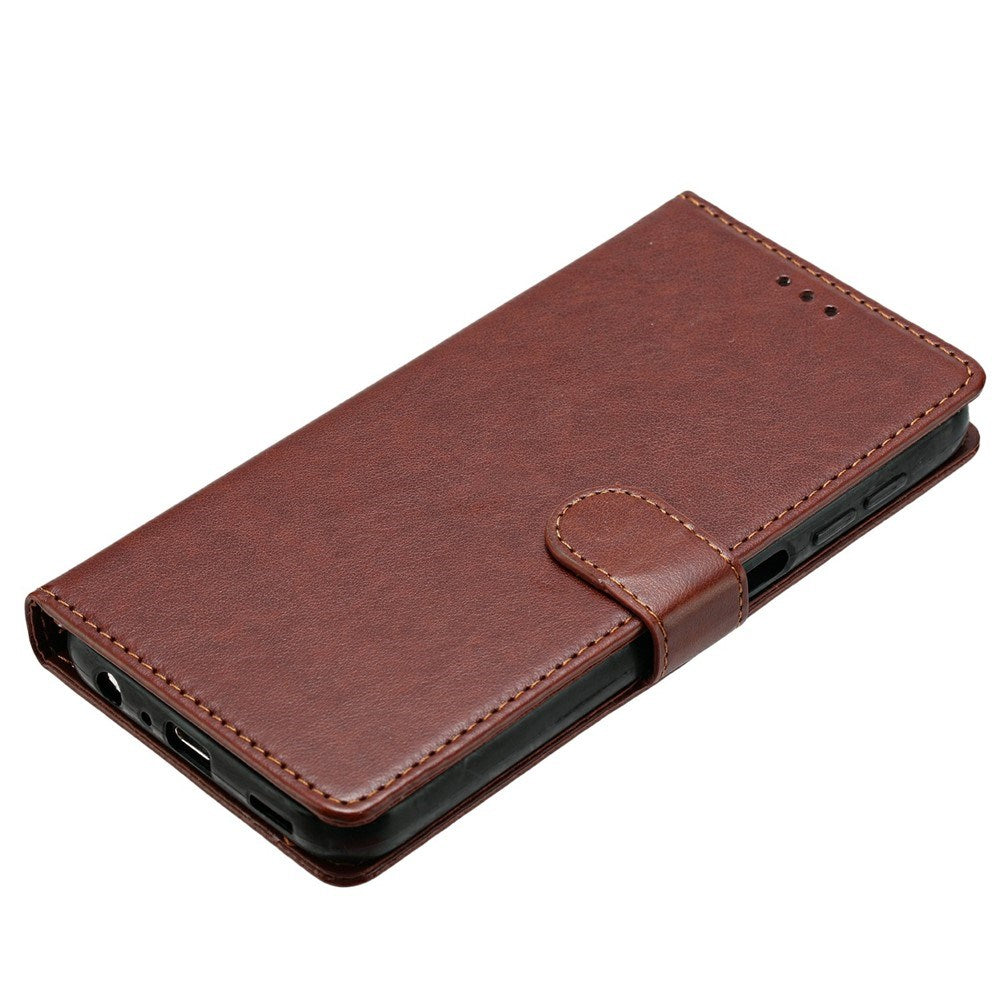 Samsung Galaxy S26 Ultra EIDERWOOD Leather Case with Strap & Card Holder - Brown