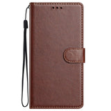 Samsung Galaxy S26 Ultra EIDERWOOD Leather Case with Strap & Card Holder - Brown
