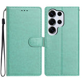 Samsung Galaxy S26 Ultra EIDERWOOD Leather Case with Strap & Card Holder - Green