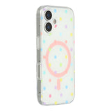 EIDERWOOD iPhone 17 Hybrid Case with Polka Design - MagSafe Compatible - Transparent / Multi