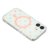 EIDERWOOD iPhone 17 Hybrid Case with Polka Design - MagSafe Compatible - Transparent / Multi
