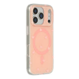 EIDERWOOD iPhone 17 Pro Max Hybrid Case with Polka Design - MagSafe Compatible - Transparent / Pink