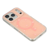 EIDERWOOD iPhone 17 Pro Max Hybrid Case with Polka Design - MagSafe Compatible - Transparent / Pink